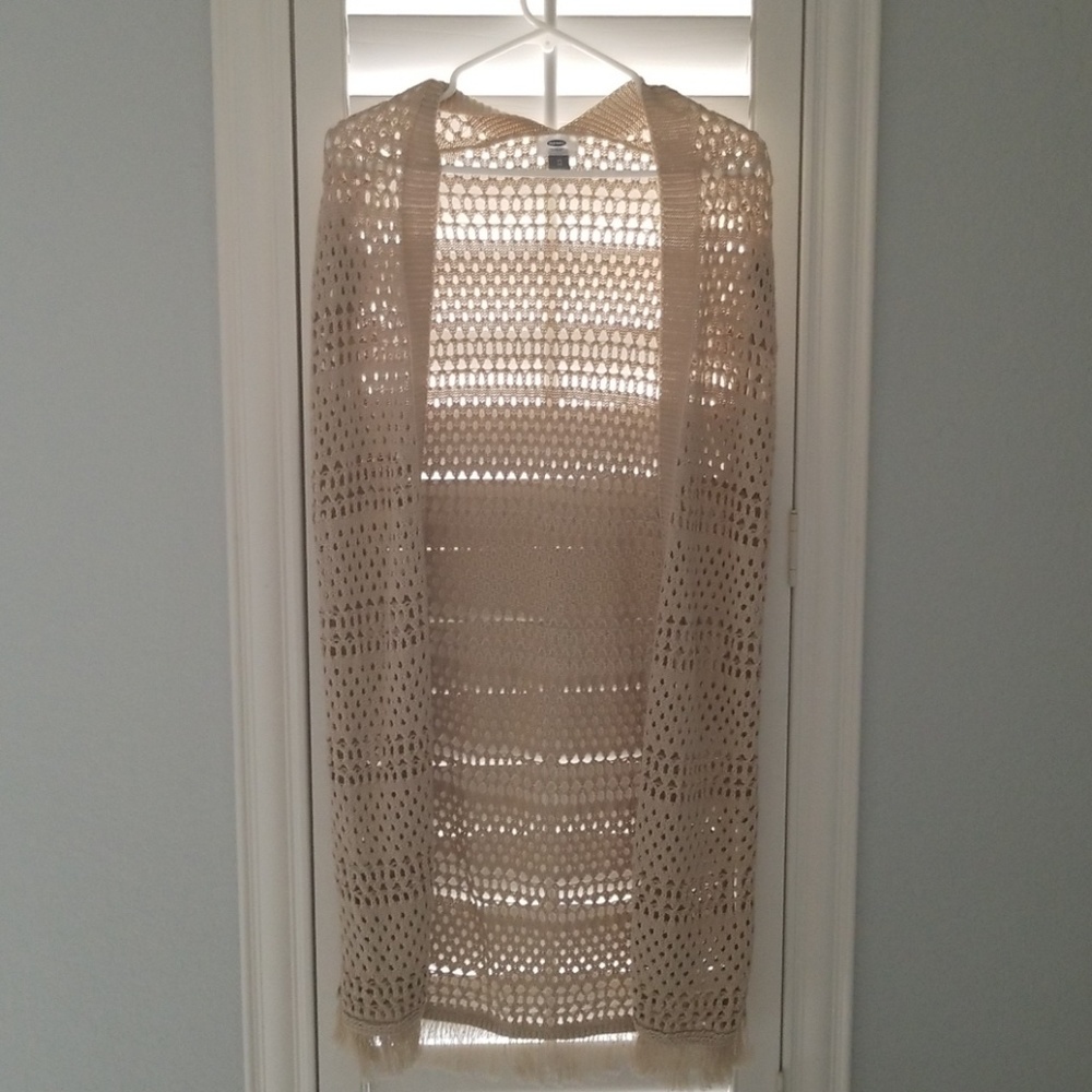 Tan xs old navy shawl